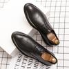 2025 Leather Shoes Men's New British Style Dress Business Casual Small Leather Shoes Groom Wedding Shoes
