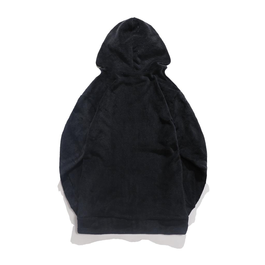 Толстовки из овечьей шерсти Зимняя коралловая шерстяная толстовка с капюшоном Однотонная мужская толстовка для бега Модный свободный флисовый свитер большого размера Уличная одежда