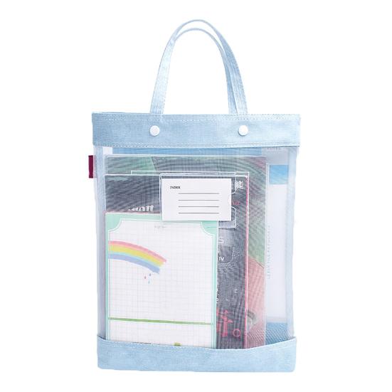 Чехол для хранения файлов с ручкой, прозрачная большая вместительная прочная несущая портативная сумка для хранения документов, органайзер