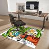 1pc Dragon Ball Z Goku and Shenron Anime Cartoon Design Office Chair Mat, Non-Slip Carpet for Home Decor, Suitable for All Seasons, Ideal Gift for Fan