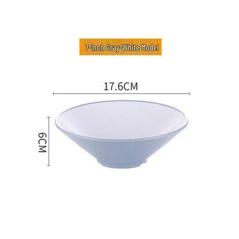 Sweet Elegant A5 Melamine Thickened Dual-Color Noodle & Soup Bowl