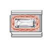 Браслет из нержавеющей стали серии Crystal Italian Charm 9 мм DIY