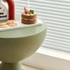 Кремовый Кофейный Столик Диван-Кровать Прикроватный Столик Современные Простые Домашние Аксессуары Декор Гостиной Креативные Пластиковые Круглые Столики с Плоской Головкой