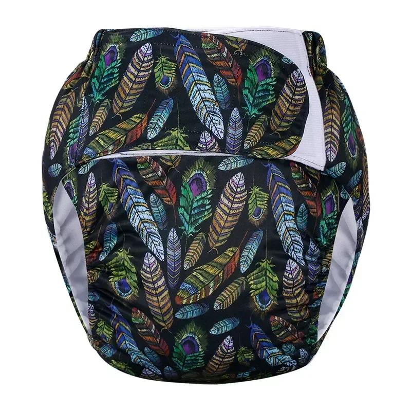 1PC Reusable Adult Diapers Large Size Washable Cloth Diaper for Patients Elderly Men and Women Incontinence Pants