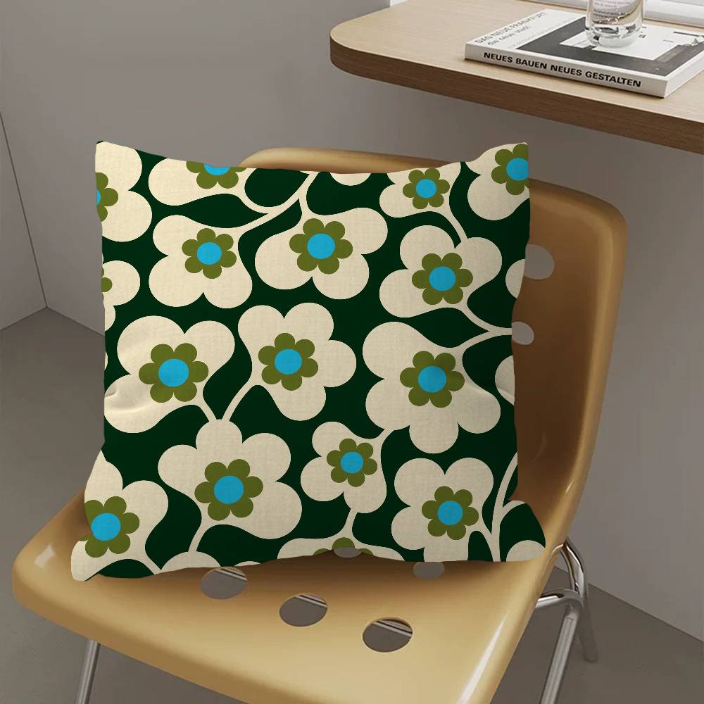 Orla Kiely Leaf Flower Lucky Dragon Pillow Cover Sofa Cushion Cover Home Room Decoration Children Gift