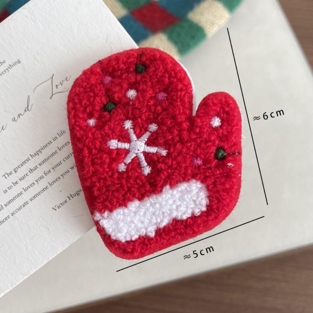 Creative Polar Bear Christmas Hair Clip Snowman Stocking Plush Xmas Barrettes Reindeer Snowflake Santa Claus Hairpin Christmas