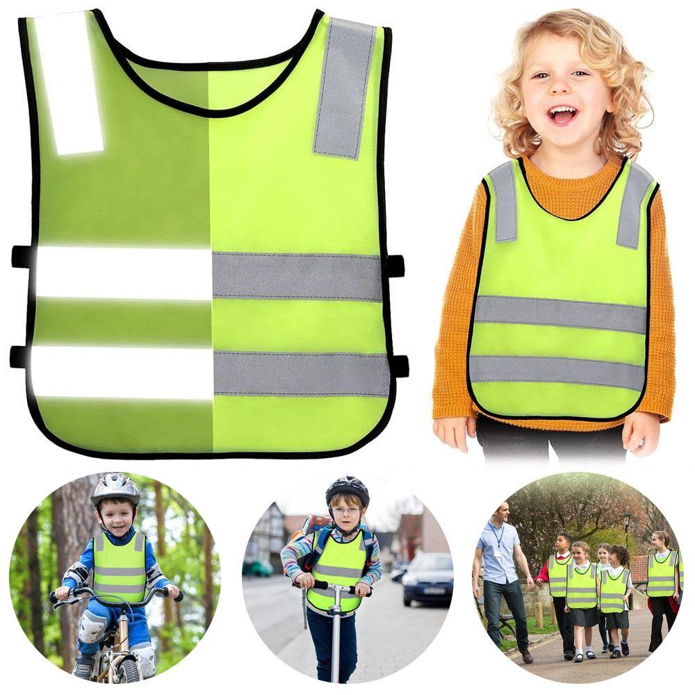 High Visibility Reflective Vest Fluorescent Reflective Clothing New Safety Vest  Kids
