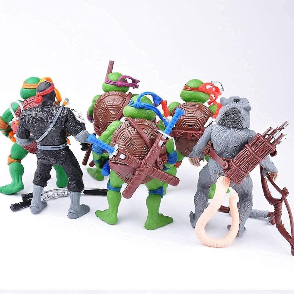 6pcs/bag Lovely 12cm Turtles Actions Figure Cartoon Tartaruga Ninja Toys For Children Anime Figure Doll Birthday Gifts