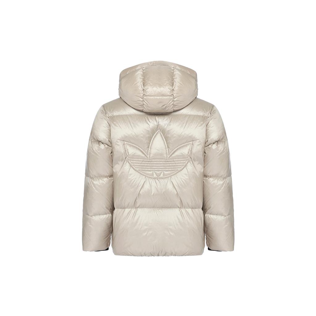Adidas Originals Heavyweight Down Puffer Jacket With Patched Cuffs And Hood Men Outerwear Light-Khaki IR7134