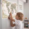 24*36 дюймов/18*29 дюймов Винтажная карта мира Картина Ретро настенное искусство Плакат Школьные принадлежности Украшения дома, Туризм/образовательные принадлежности
