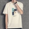Summer Men's Short-sleeved T-shirt Trendy Fashion Loose All-match Printed Men's Top T-shirt