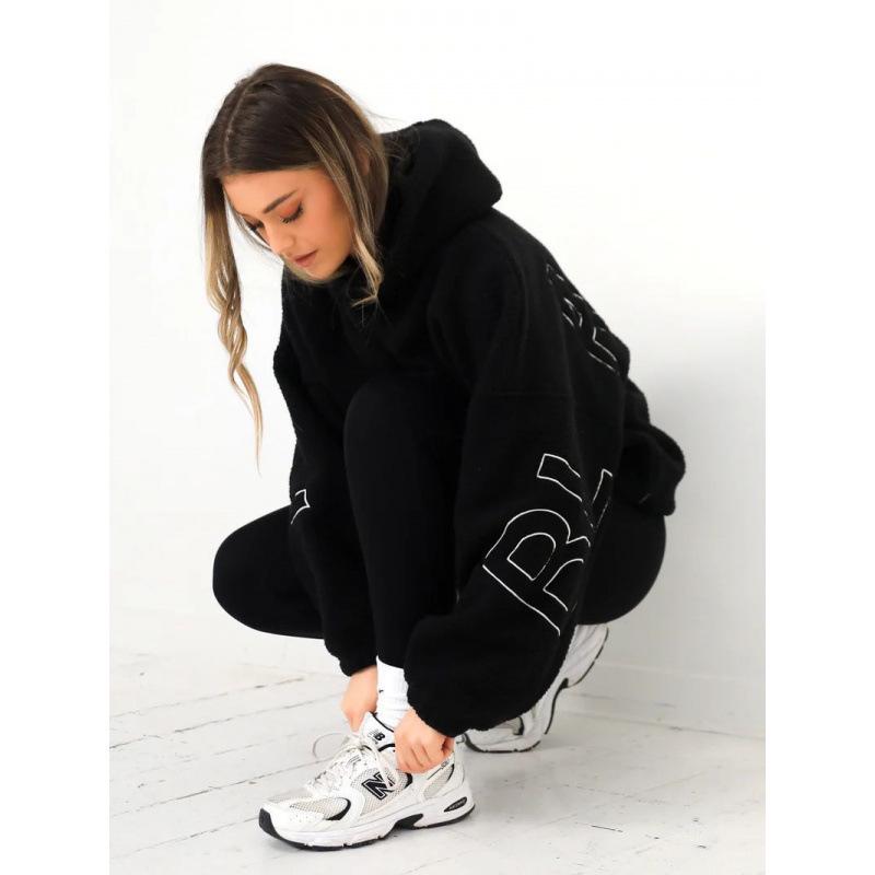 Женский худи из овечьей шерсти 2025 - Осень/Зима Европейский и Американский Свободный Пуловер