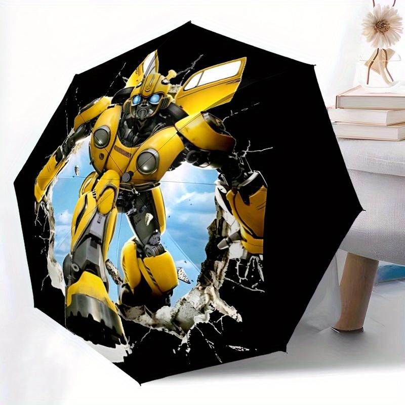 1pc Transformer Robot Automatic Umbrella 8-Bone Design Compact Gear for Outdoor Travel, Perfect Gift for Friends or Family yy280828127