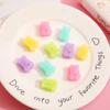 5Pcs/Set  Solid Color Bear Eraser Soft Easy To Wipe Children'S Learning