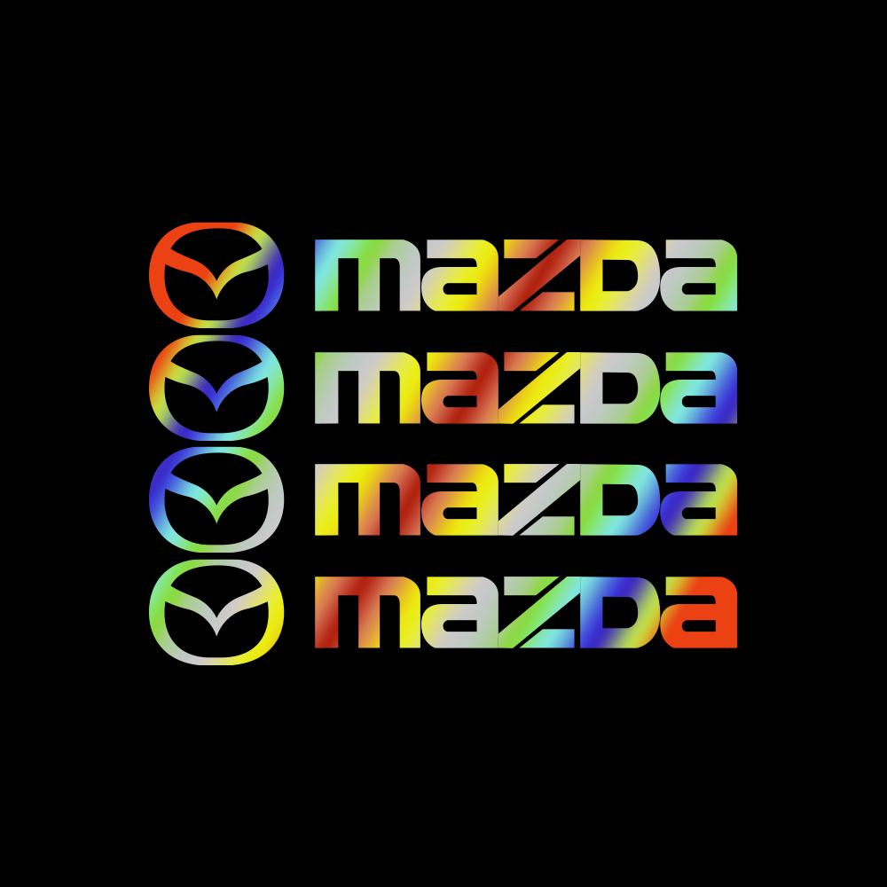 New Car Reflective Vinyl Sticker Door Handle Mirror Wiper Decoration Sticker For Mazda 3 6 MS Demio Atenza Axela CX-3 CX-8 MPS