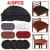 1/4/8 PCS Fit For Oblong/Square /Round Chair Elastic Chair Cover Decor Slipcovers