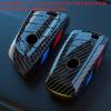 ABS Carbon Fiber Style Car Key Case Cover Shell Fob For BMW X3 X5 X6 F30 F34 F10 F20 G20 G30 G01 G02 G05 F15 F16 1 3 5 7 Series
