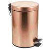 Round Pedal Trash Can Office Garbage with Lid Scrap Bucket Iron Kitchen Waste Container Paper Basket