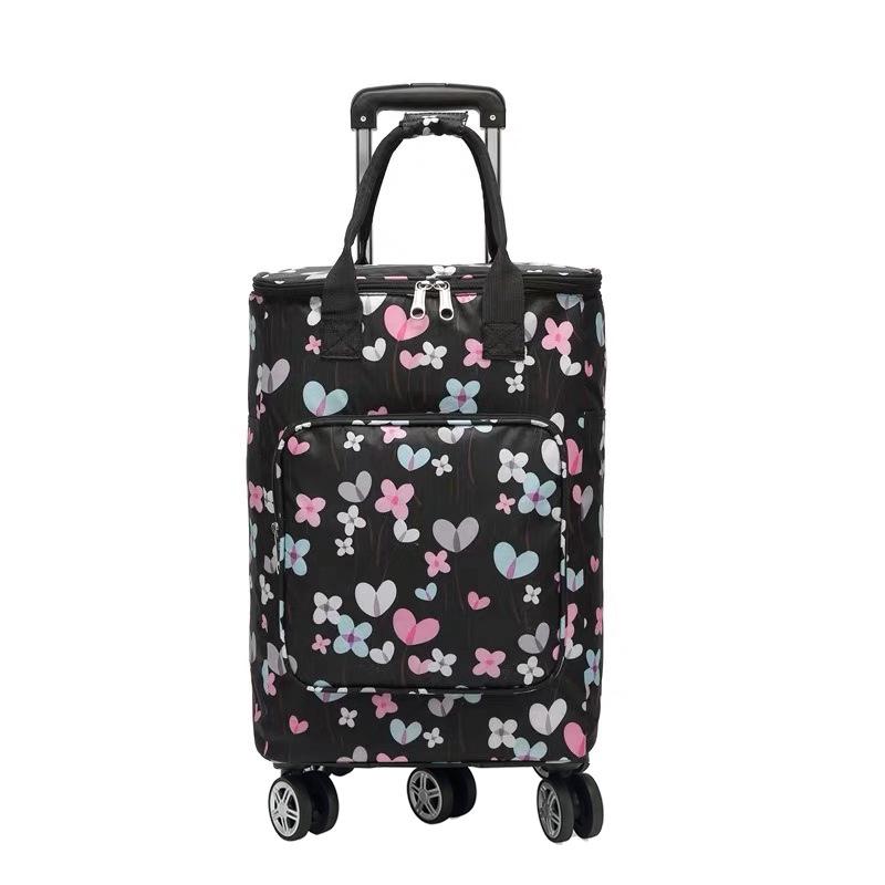 Складная Портативная Тележка для Продуктов с Сумкой - Бытовая Тележка для Супермаркета