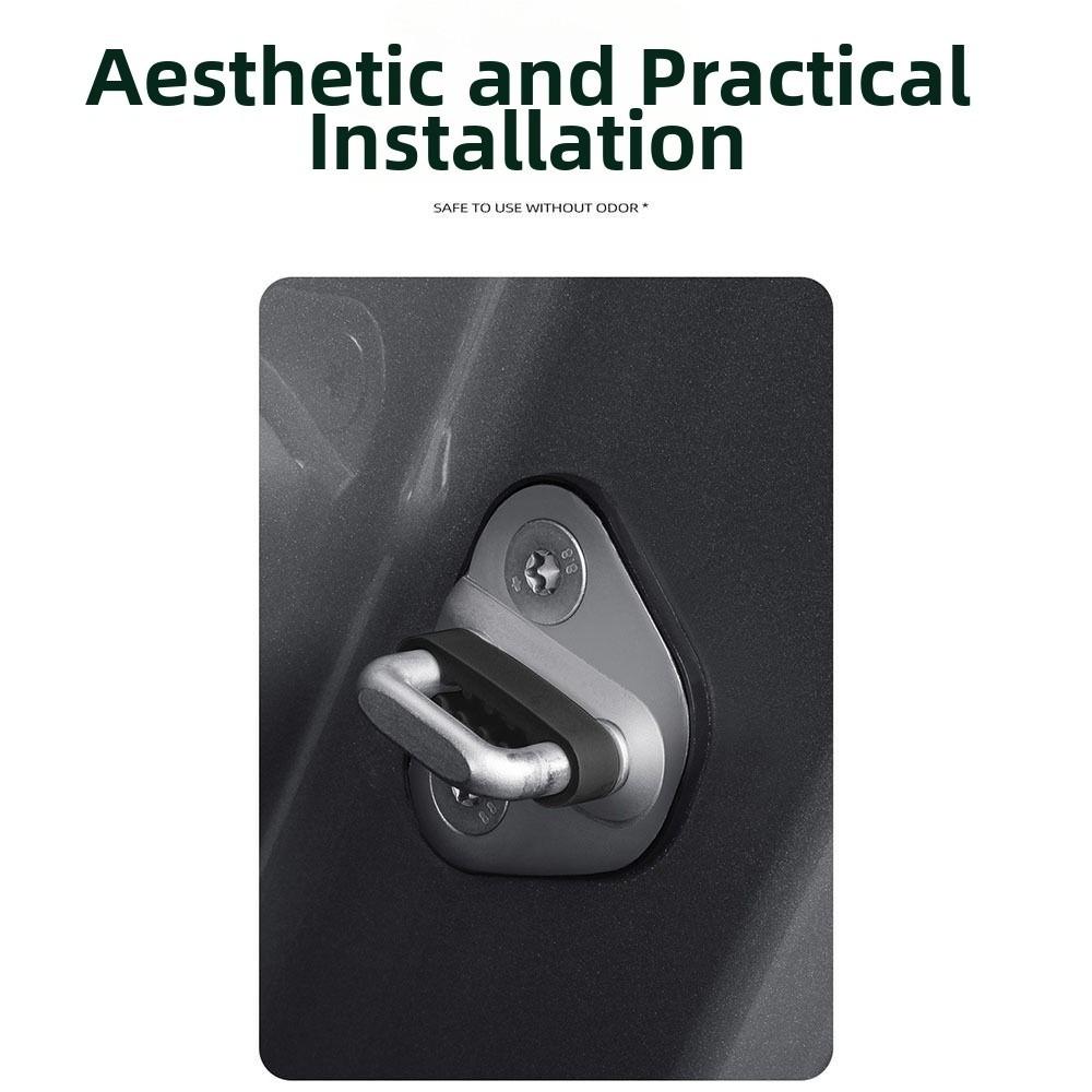 Soundproofing Car Door Lock Protectors Silicone Sound Damper Door Lock Buffer  Auto Accessory