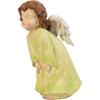 Green Guardian Angel - Decorative Polyresin Figurine, Height 21 cm