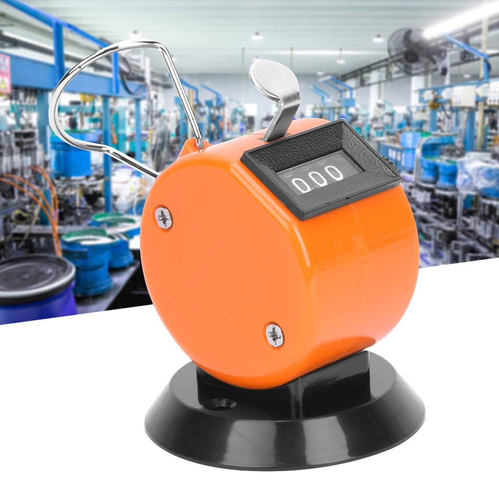 Счетчик BERM Hand Tally Counter 4Digits Корпус из АБС-пластика Механический ручной счетный инструмент с крючком