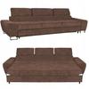 Диван 3-х местный диван-кровать с диваном-кроватью. Испания Savio Family мебель коричневый вельвет