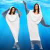 Shark Costume, Shark Pajamas, Shark Sizes, Blue Blanket, White Sleeping Bag
