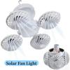 New Football Solar Fan Light Rechargeable Wall Mounted Foldable Fan Light LED Bulb Portable Camping Lamp Outdoor
