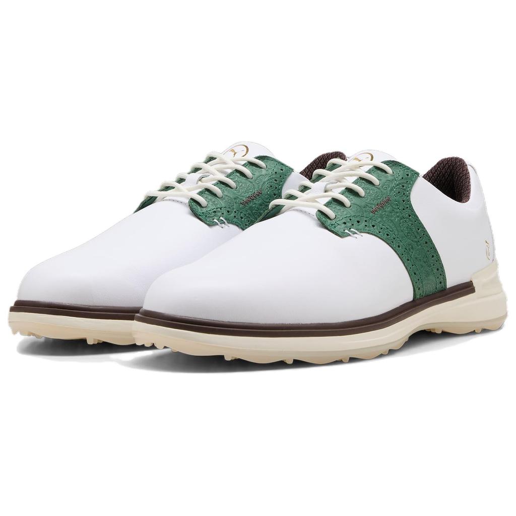 Quiet Golf Club X Puma Avant White Deep Forest Men Sneakers Lime-Pow 310044-01