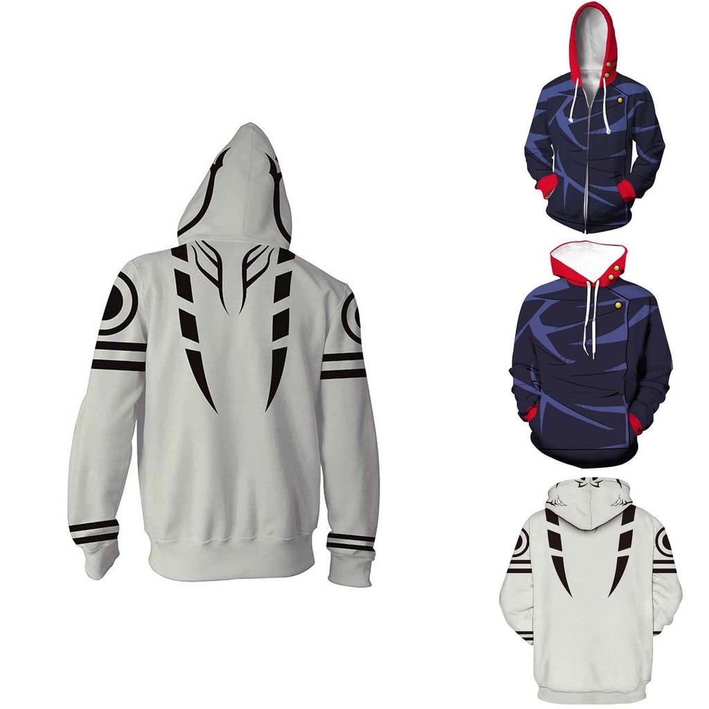 Стильные мужские худи Jujutsu Kaisen с ярким 3D-принтом