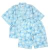 Cotton Jinbei Set with Fireworks Elastic Made In Southern Cross Saxe 160cm Boys' 100% Pattern, Waist, Japan, Fabric, Color,