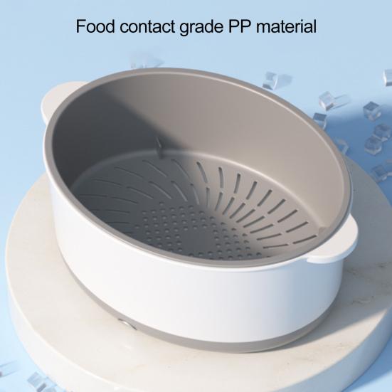 Ультразвуковая пищевая машина, большой очиститель овощей, двухслойная корзина для быстрого дренажа для посуды, фруктов