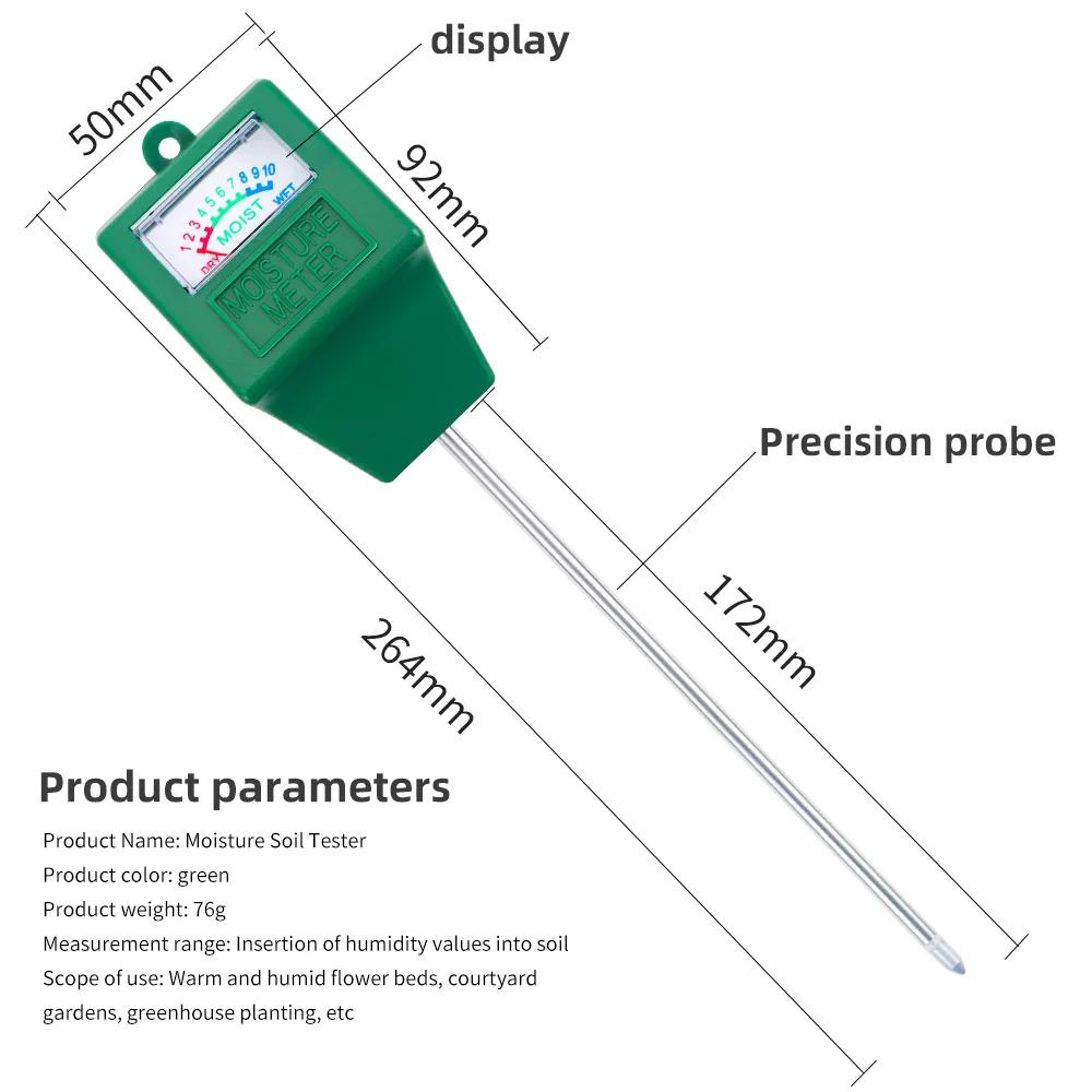 Измеритель pH почвы и влажности почвы Детектор мониторинга влажности почвы Гигрометр Тестирование цветов Домашнее садоводство Измерительный инструмент