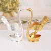 Swan Base Holder For Fruit Dessert For Stirring Sugar Ice Cream
