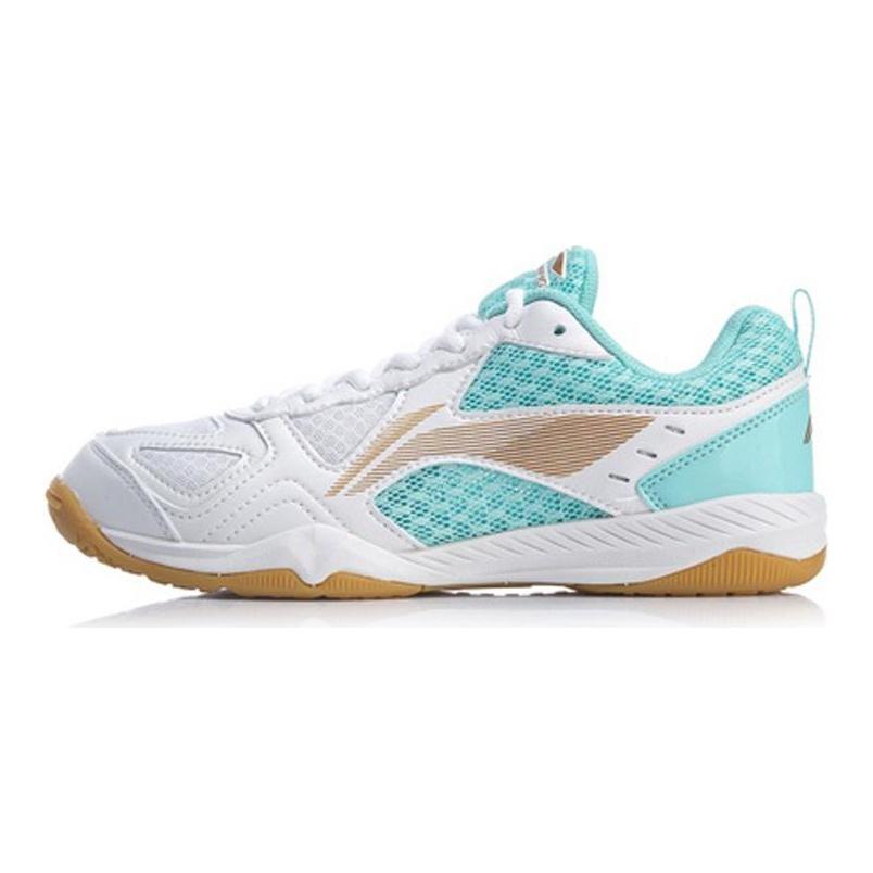 Li Ning Настольный теннис Амортизирующие Нескользящие Износостойкие Низкие Тренировочные Кроссовки Унисекс Белый Синий APTP002-2