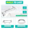 Выпускной коллектор из нержавеющей стали T-304 JDM Racing Header для Honda Civic 1.8L 06-11 Увеличение мощности