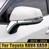 For Toyota RAV4 XA50 2019-2024 2024 2024 2024 RAV 4 Hybrid ABS Car Rearview Mirror Decoration Strip Cover Trims Frame Stickers