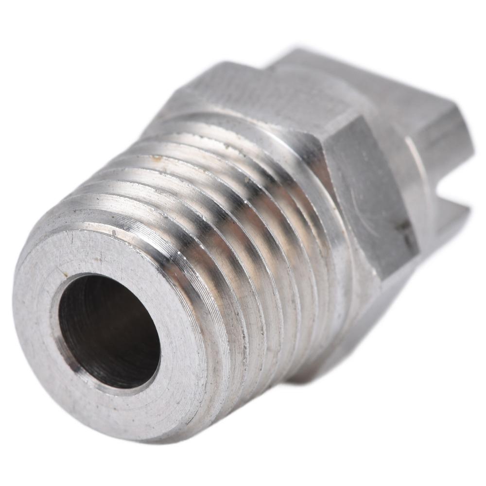 2pcs Stainless Steel Stainless Steel Sprayer 65 Degree Wide Coverage Sprayer Fan Nozzle Rain Test