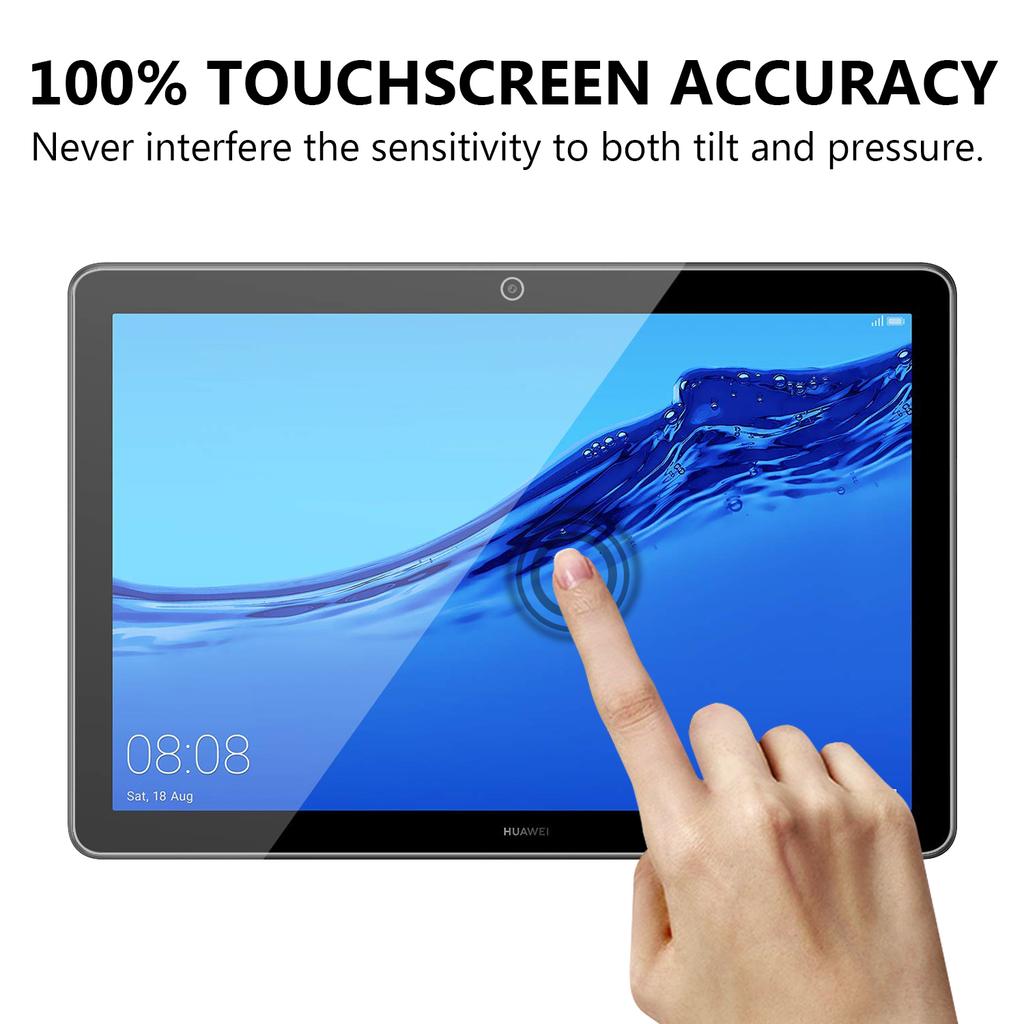 For Huawei MediaPad T5 10 9H Full Screen Coverage Shockproof Tempered Glass Protector Film 0.25mm Arc Edge