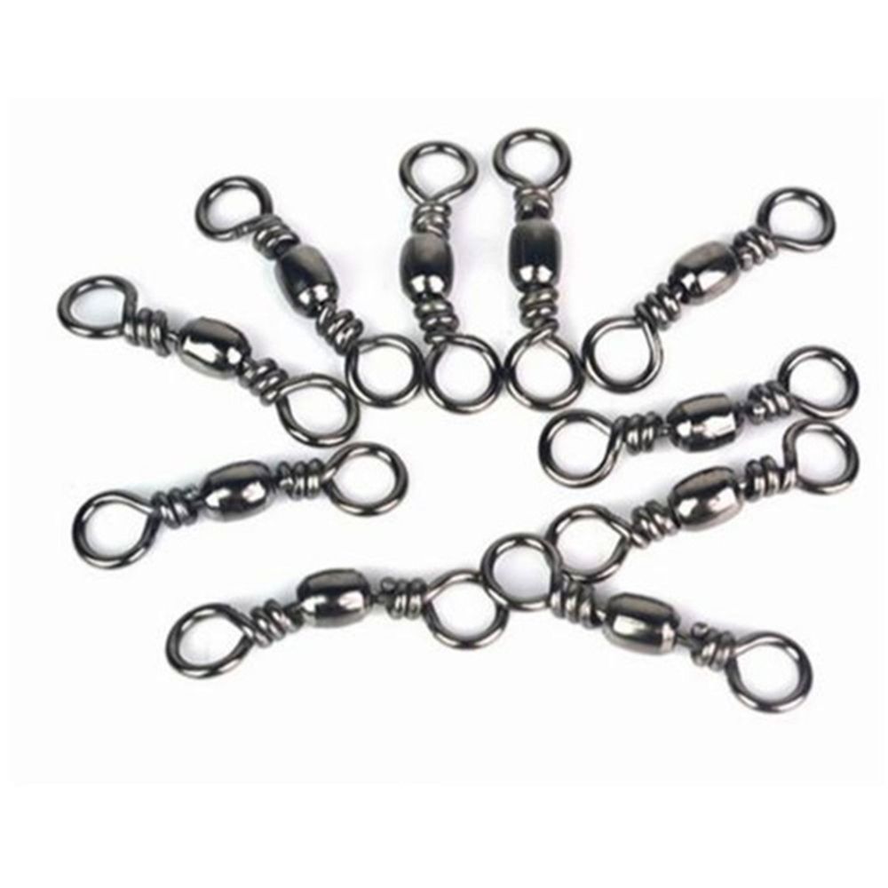 50pcs Ball Bearing Fast-lock Nice Snap Connecting Snap Swivel Connector Bearing Rolling