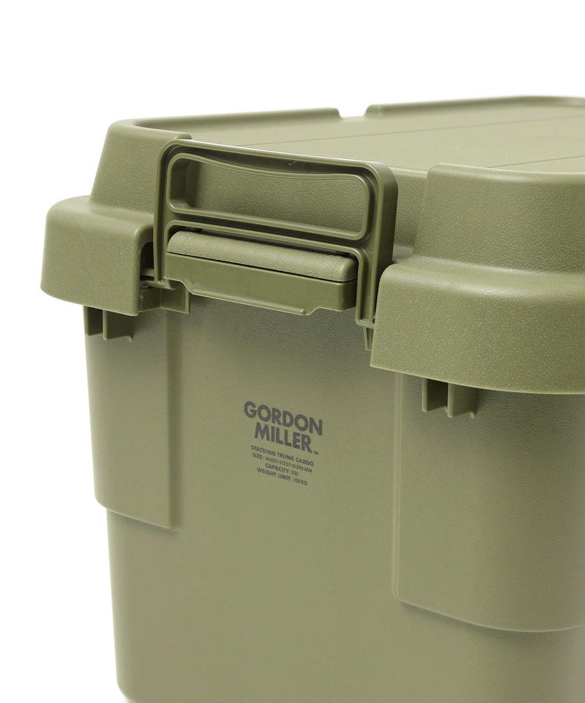 GORDON MILLER Автомобильный 50-литровый складной багажник для хранения вещей Органайзер Оливково-серый с крышкой для сидения на открытом воздухе Большая вместимость 1613361
