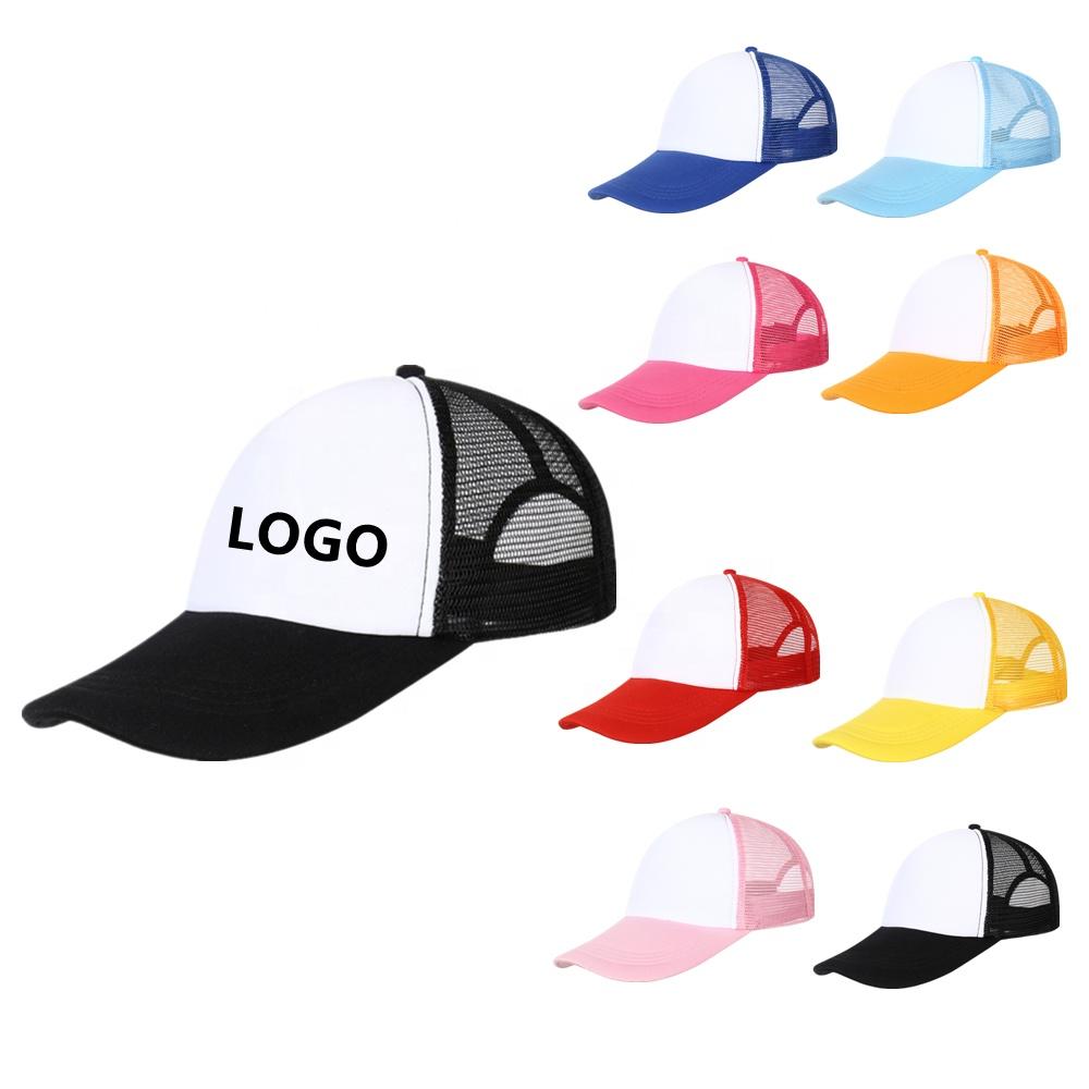 280gsm Adult Outdoor Unisex Blank Plain Sponge Net Cap Trucker Hats Custom Hats Promotional Trucker Hats