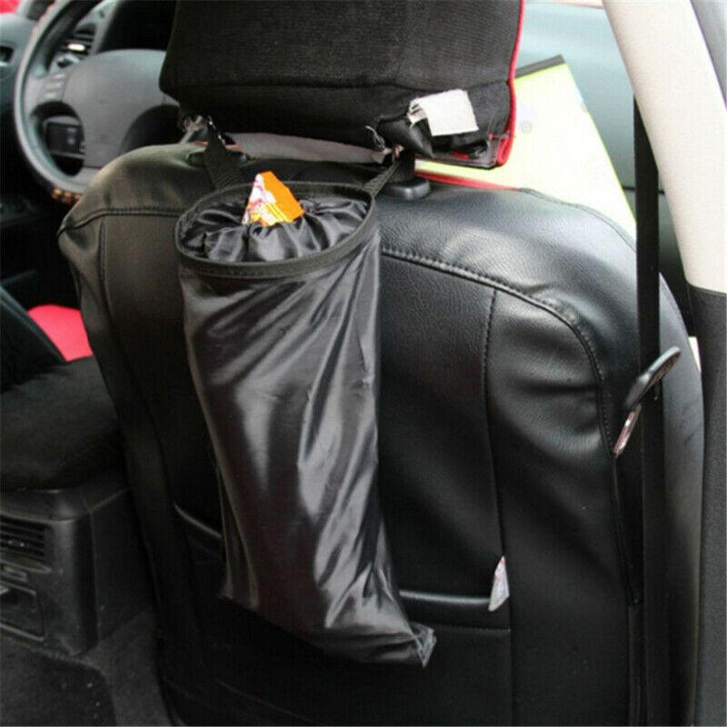 1PCS Black Car Non-Woven Garbage Bag Seat Back Storage Hanging Bag