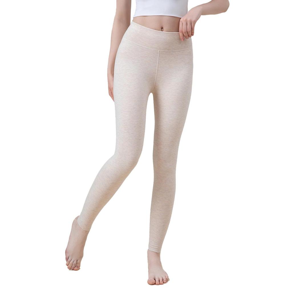 Мама и Малыш Кашемир Шелк Высокая Посадка Теплые Леггинсы - Женские Антибактериальные Осенние Брюки с Немецким Вельветом