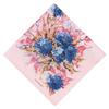 JILL STUART Women's Silk Print Petite Scarf 50109007, Blue, Approx. 58cm Wide x 58cm Long