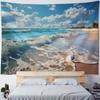 Home Wall Decoration Tapestry Outdoor Scenery Beach Background Office Living Room Tapestry