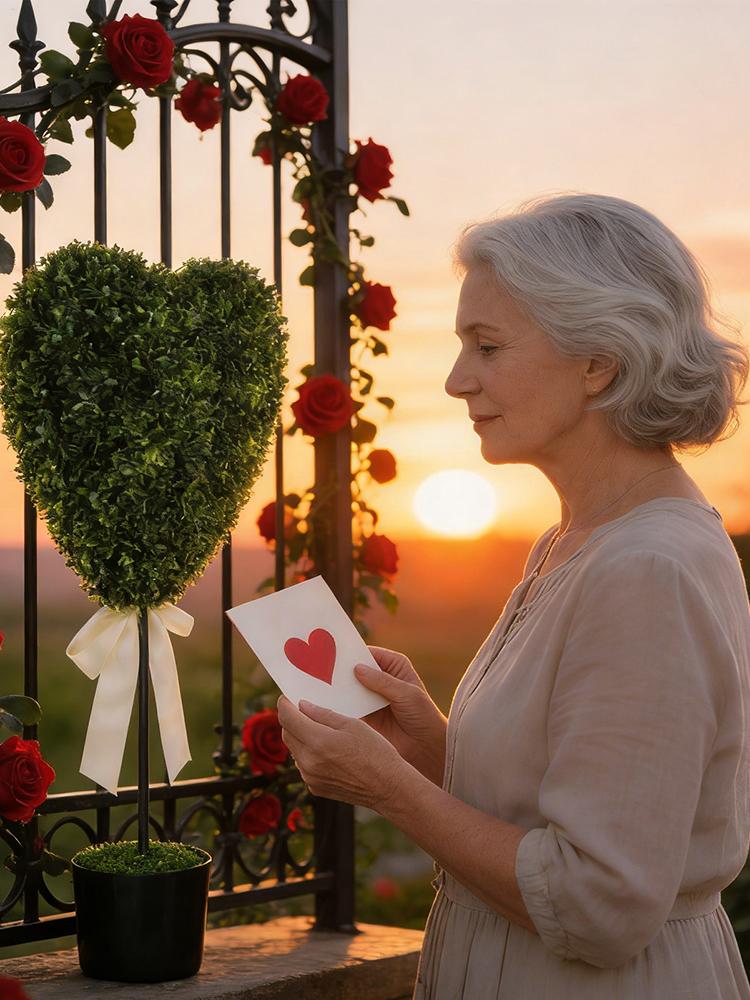 Маленькие искусственные растения в горшках Искусственная зелень Искусственное самшитовое дерево в форме сердца ко Дню святого Валентина Гостиная Домашний сад