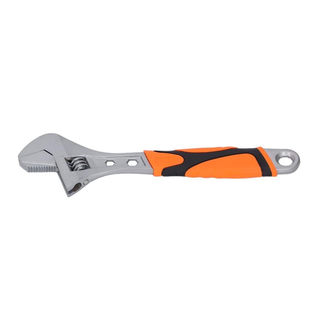 12 Inch Adjustable Wrench with Hex Hole and Star Opening High Carbon Steel Versatile Spanner Tool