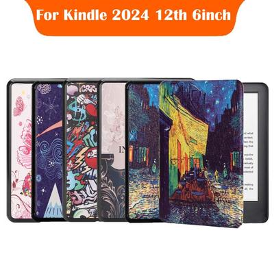 Кожаная обложка-книжка 6 дюймов для электронной книги Funda для Kindle Basic 2024/2022 Выпущенное 11-е поколение